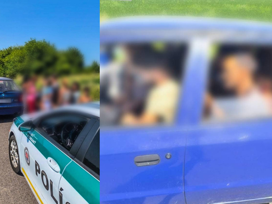 Kombosnímka preplnenej Škody Felicie.