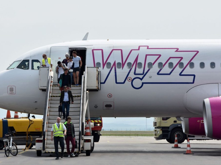 Na snímke lietadlo spoločnosti Wizz Air.