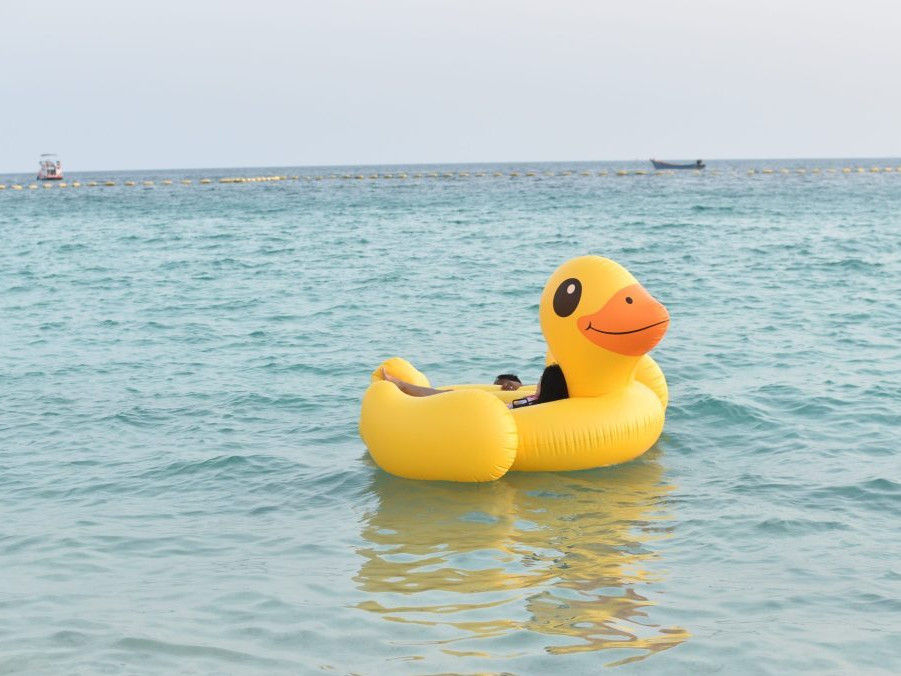 nafukovačka na mori