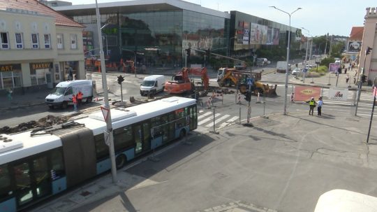 Rekonštrukcia križovatky v Nitre.