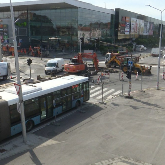 Rekonštrukcia križovatky v Nitre.