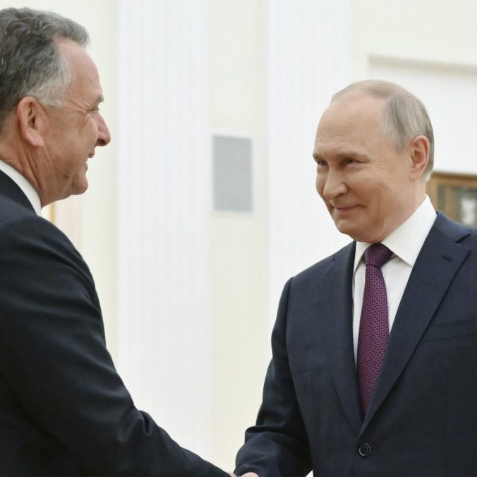 Steve Witkoff na návšteve Ruska s Vladimirom Putinom v apríli 2025.