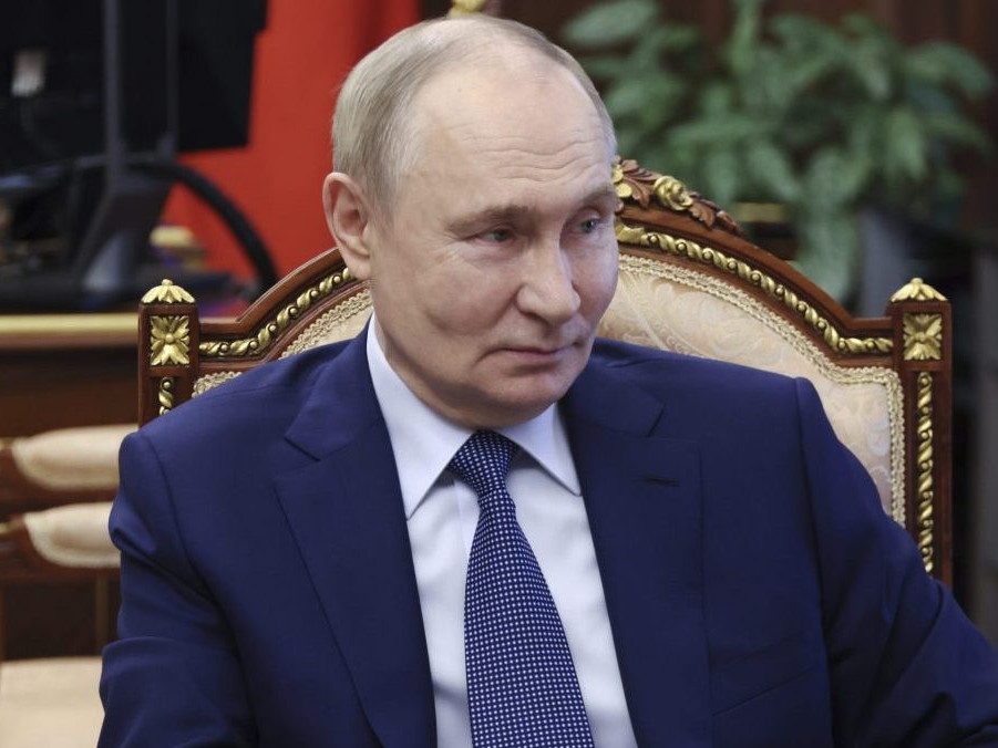 Na snímke Vladimir Putin.