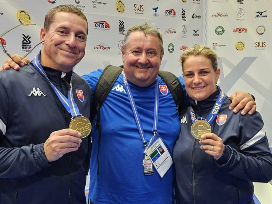 Slovenskí strelci Zuzana Rehák-Štefečeková a Erik Varga sa stali majstrami Európy v mixe trapu.