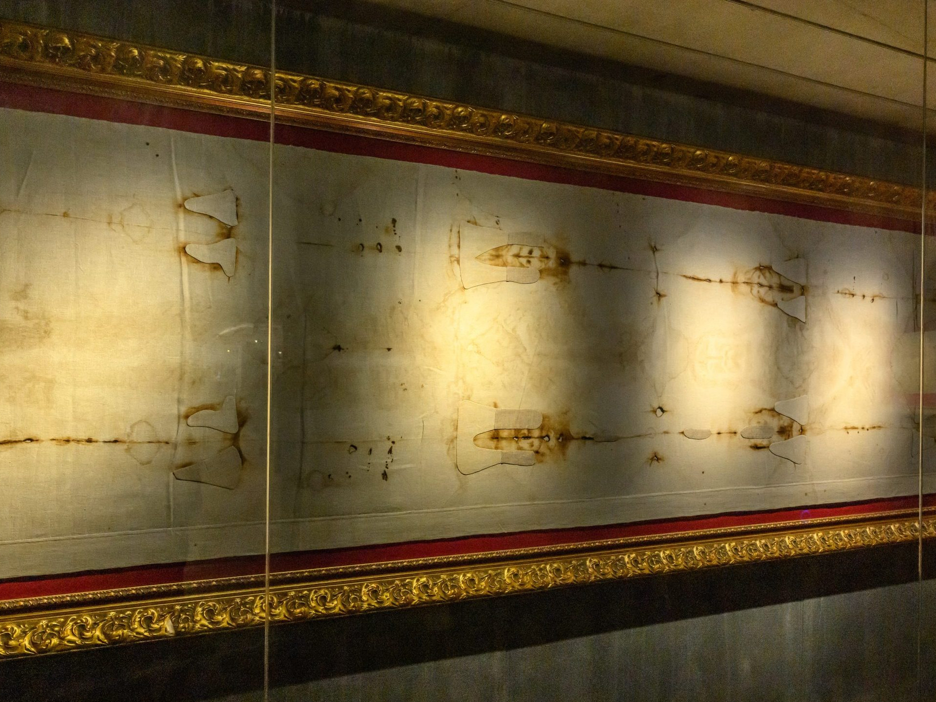 Na snímke kópia Turínskeho plátna.