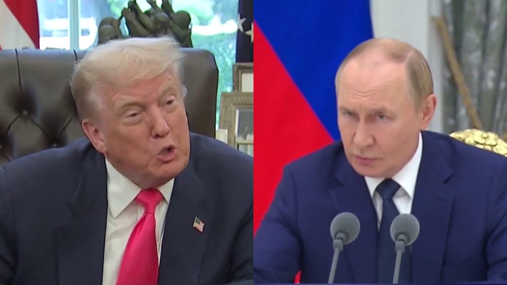 Donald Trump a Vladimir Putin.
