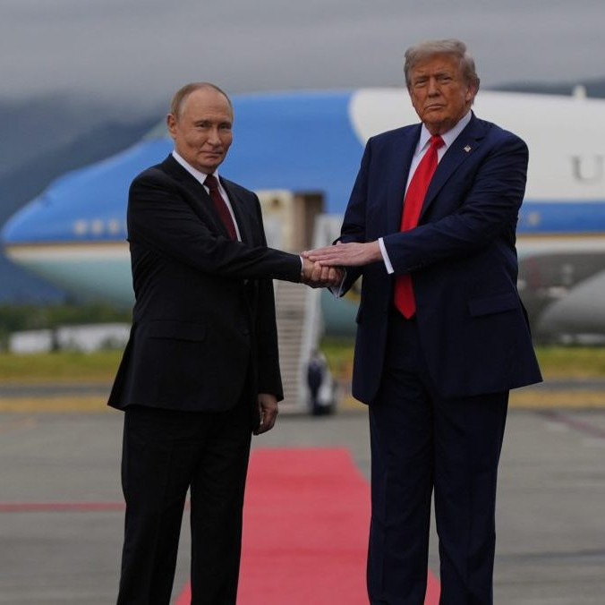 Vladimir Putin a Donald Trump