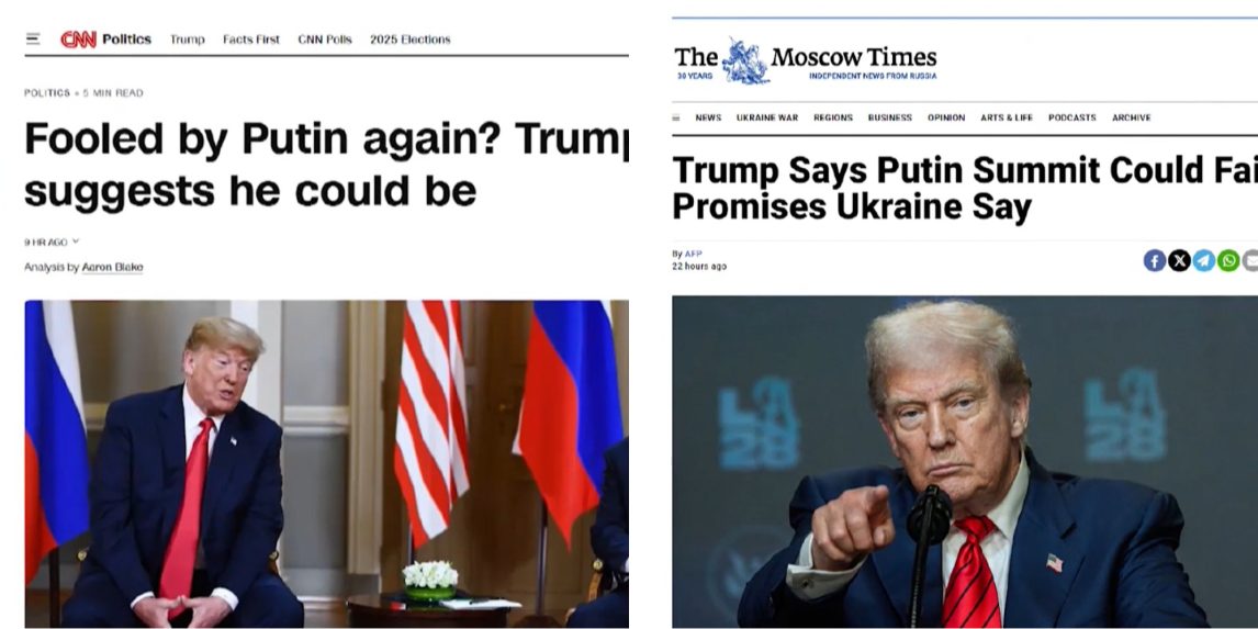Na snímke weby CNN a Moscow Times.