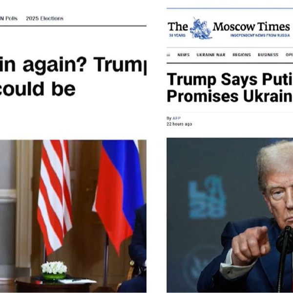 Na snímke weby CNN a Moscow Times.