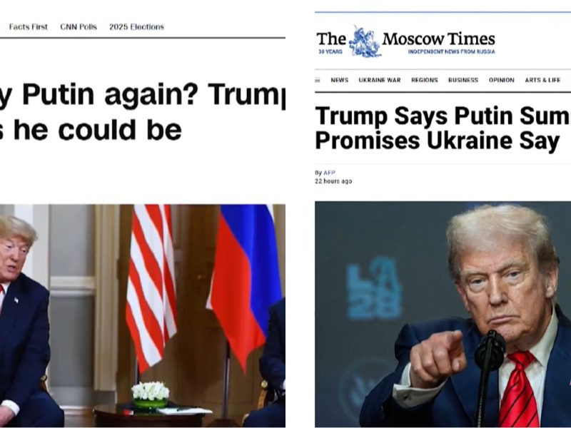 Na snímke weby CNN a Moscow Times.
