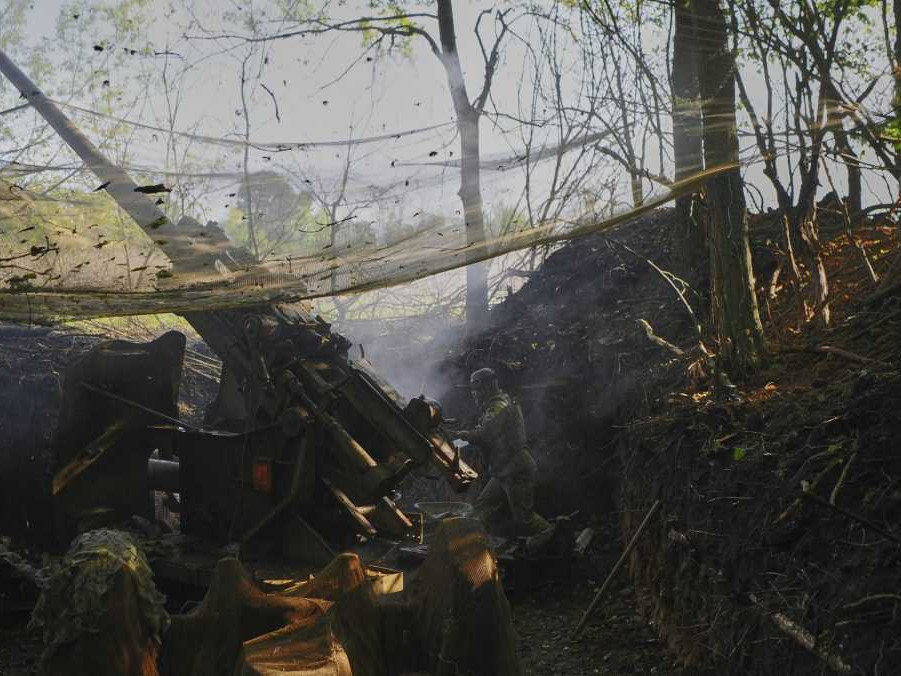 Na ilustračnej snímke ukrajinskí vojaci.