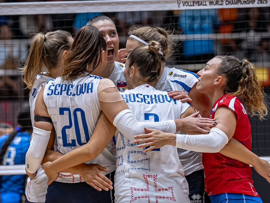 Slovenské volejbalistky.