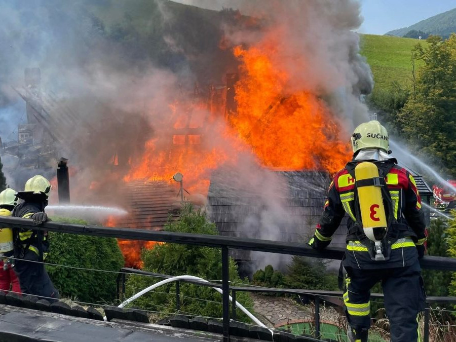 Požiar zničil známy penzión.