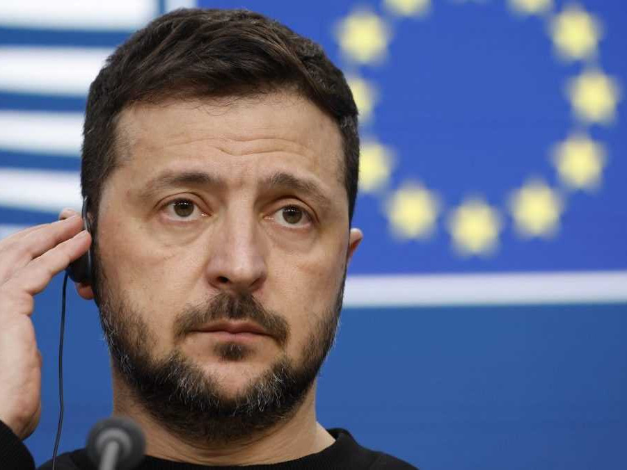 Na snímke ukrajinský prezident Volodymyr Zelenskyj.