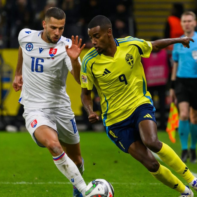 David Hancko a Alexander Isak