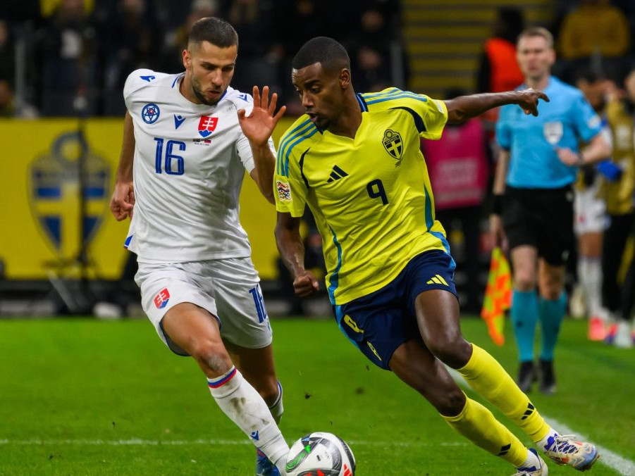 David Hancko a Alexander Isak