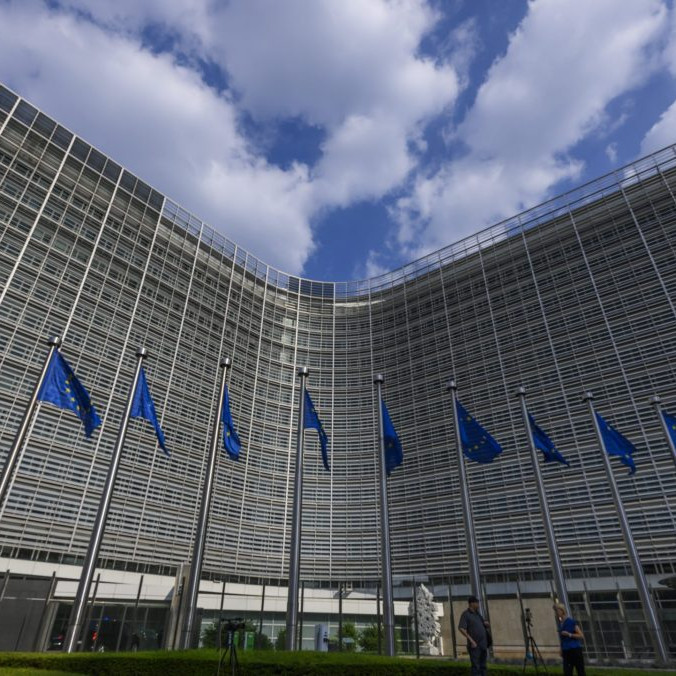 Na snímke budova Európskej komisie v Bruseli.