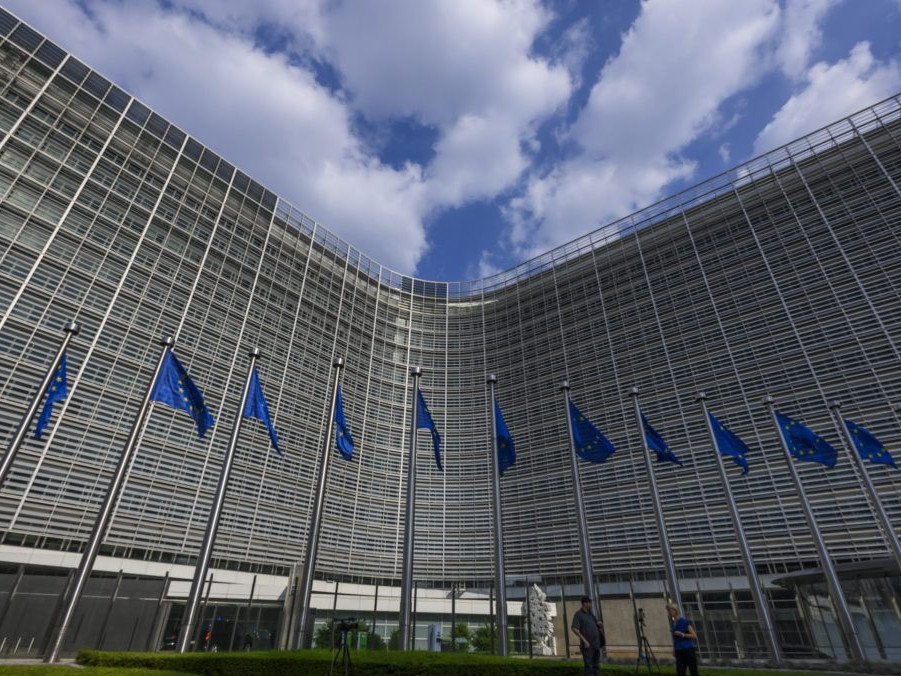 Na snímke budova Európskej komisie v Bruseli.