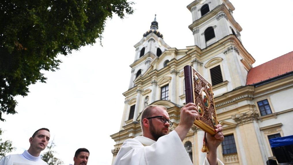 Na snímke národná púť Sedembolestnej Panny Márie v Šaštíne-Strážach.