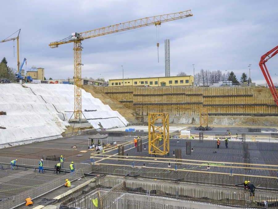 Výstavba novej vojenskej nemocnice v Prešove.