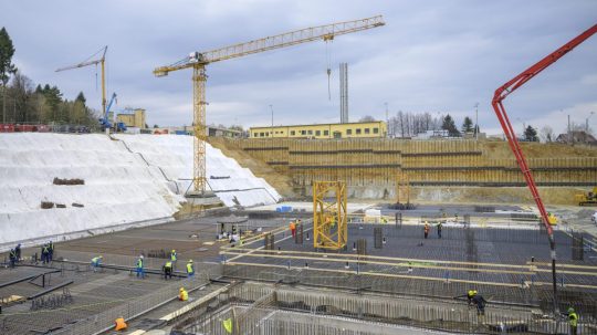 Výstavba novej vojenskej nemocnice v Prešove.