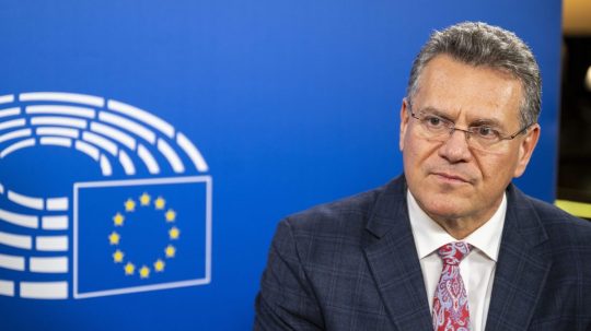 Slovenský eurokomisár pre obchod a hospodársku bezpečnosť Maroš Šefčovič.