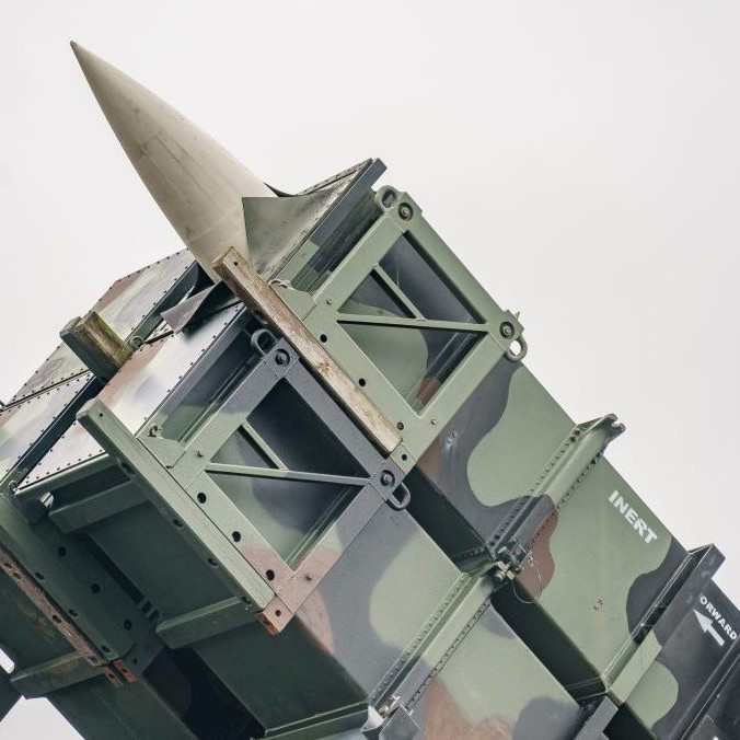 Na archívnej snímke protivzdušný raketový systém Patriot.