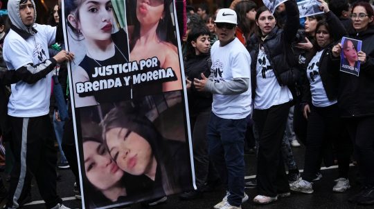 Protesty proti vraždám v Buenos Aires
