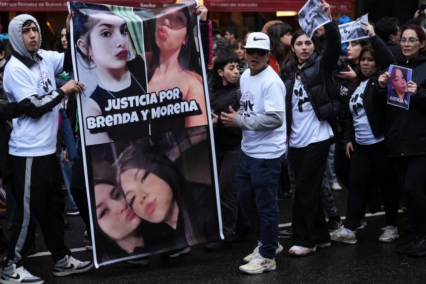 Protesty proti vraždám v Buenos Aires