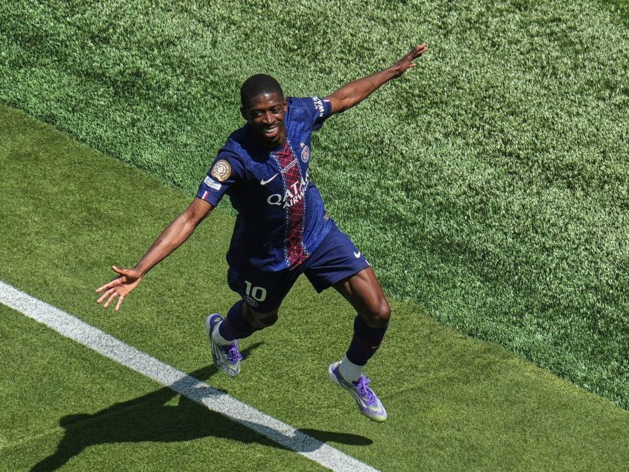 Hráč PSG Ousmane Dembélé.