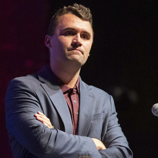 Na snímke Charlie Kirk.