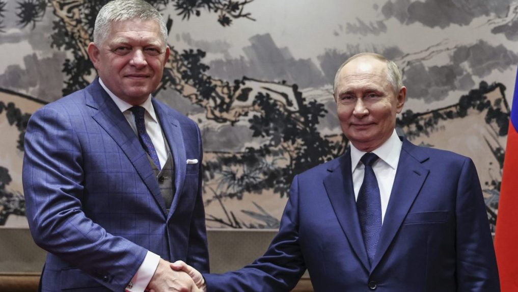 Robert Fico s Vladdimirom Putinom.