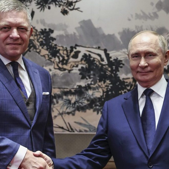 Robert Fico s Vladdimirom Putinom.