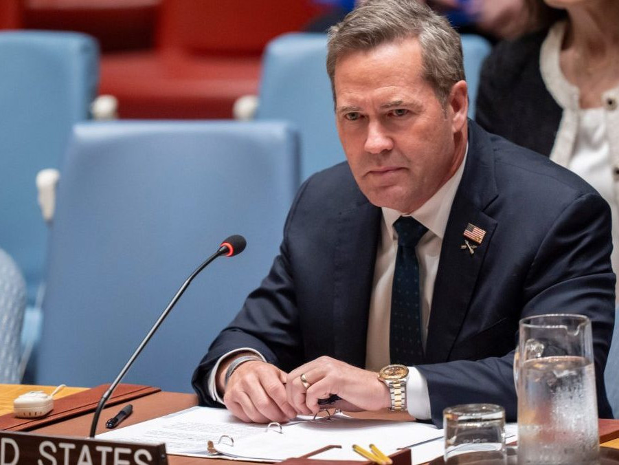 Na snímke americký veľvyslanec pri OSN Mike Waltz.