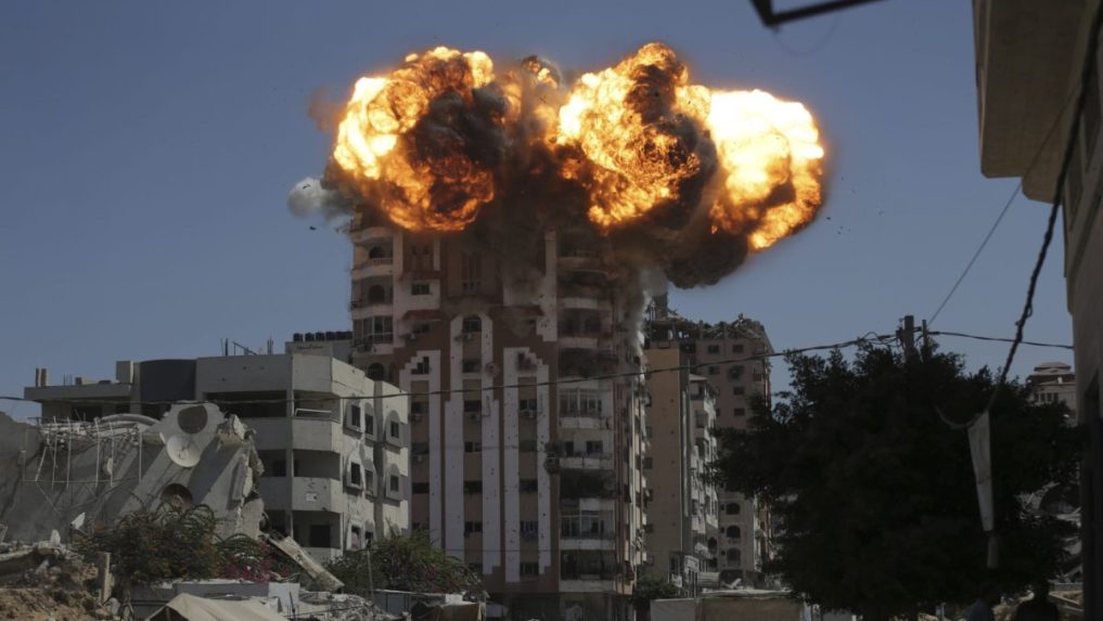 Izraelský útok na mesto Gaza.