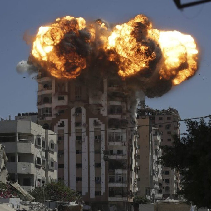 Izraelský útok na mesto Gaza.