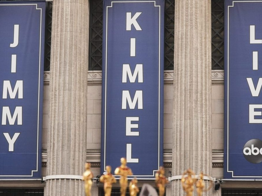 Na snímke budova, kde natáčajú talk šou Jimmyho Kimmela.