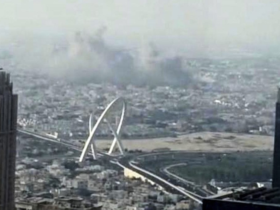 Na snímke izraelský útok na sídlo Hamasu v Dauhe.