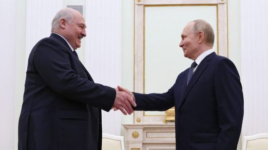 Alexander Lukašenko a Vladimir Putin.