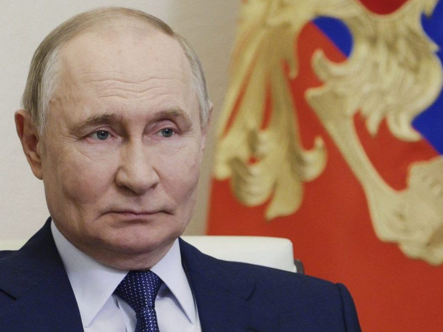 Na snímke V. Putin.