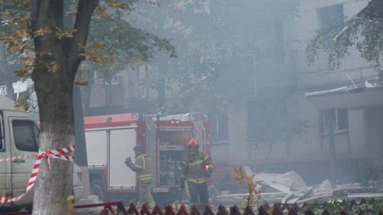 mesto Dnipro po útoku