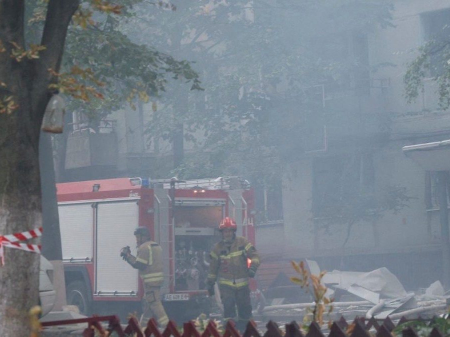 mesto Dnipro po útoku