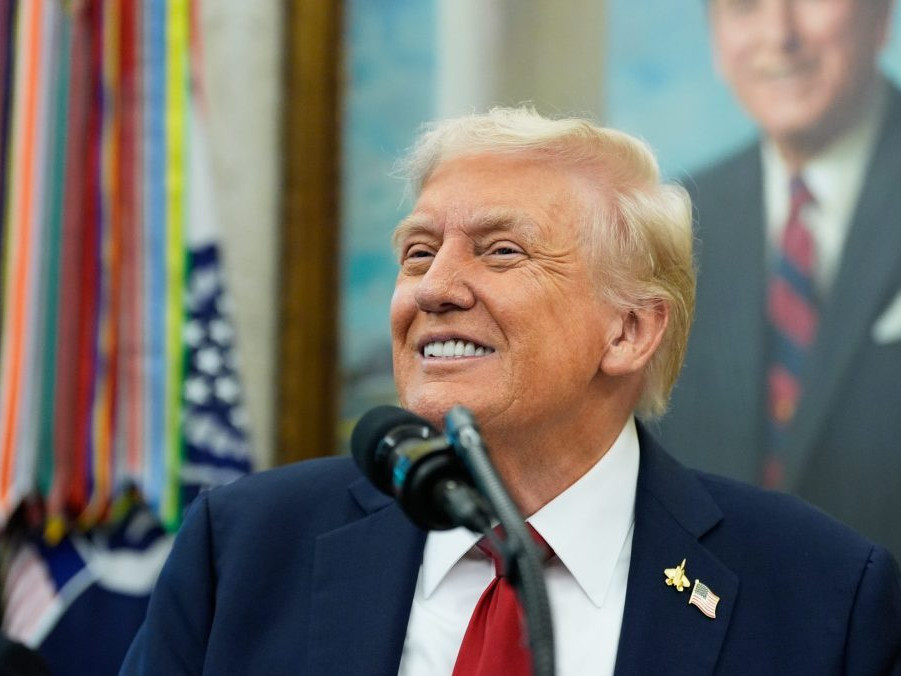 Na snímke Donald Trump.