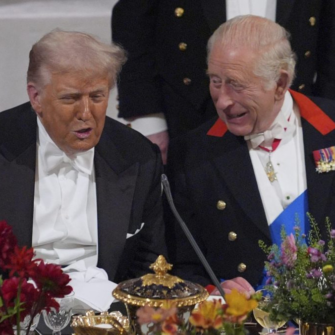 Donald Trump a kráľ Karol III.