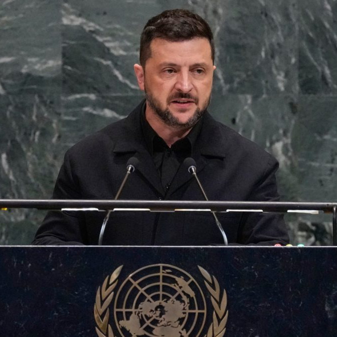 Ukrajinský prezident Volodymyr Zelenskyj.