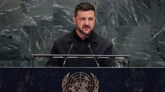 Ukrajinský prezident Volodymyr Zelenskyj.