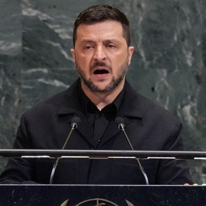 Ukrajinský prezident Volodymyr Zelenskyj.