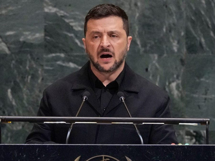 Ukrajinský prezident Volodymyr Zelenskyj.