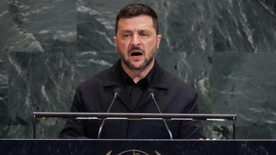 Ukrajinský prezident Volodymyr Zelenskyj.