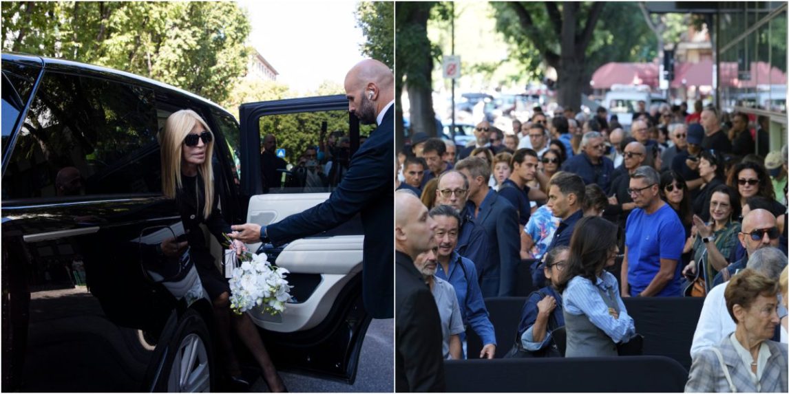 FOTO: Verejnosť sa lúči s návrhárom Giorgiom Armanim. Ulicu pred sídlom značky zaplnili stovky ľudí